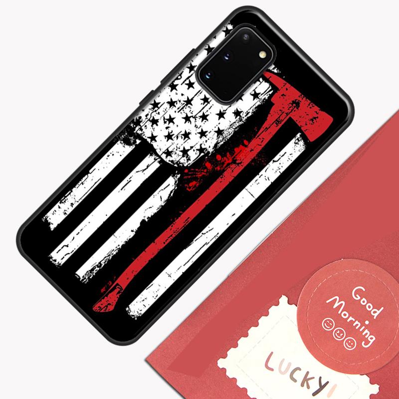 Firefighter Heroes Fireman Case For Samsung Galaxy S22 S21 S23 Ultra Note 20 S8 S9 S10 Note 10 Plus S20 FE Back Cover