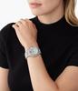 Michael Kors Raquel Three-Hand Stainless Steel Pavé Watch