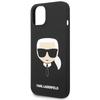 Karl Lagerfeld KLHCP14MSLKHBK iPhone 14 Plus / 15 Plus 6.7" Hardcase Black/black Silicone Karl`s Head
