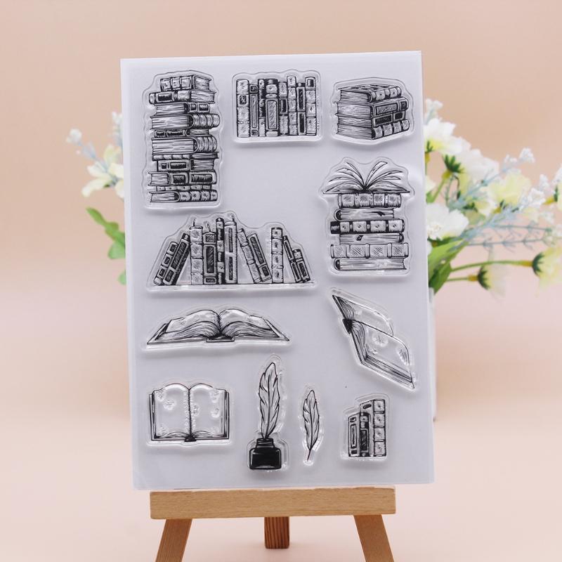 Transparent Clear Stamps Embossing Mould, DIY Printing Silicone Mould for Card Making and Scrapbooki