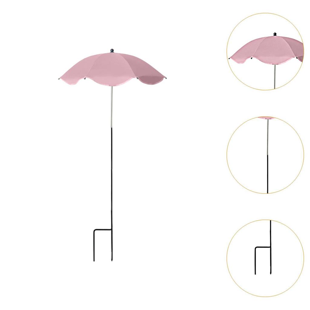 Sun Protection Plant Umbrella Adjustable Height Canopy for Outdoor Potted Garden Vegetables Beds