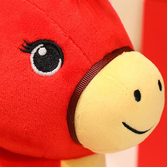 Horse Plush Doll Lucky Horse Year of The Horse Mascot Ornament Festival Auspicious New Year Celebration Gift