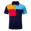 Summer Polo Shirts for Man Camisa Elegante Golf Wear Patchwork Color Designer Short Sleeve Polos De Hombre Mens Street Tees