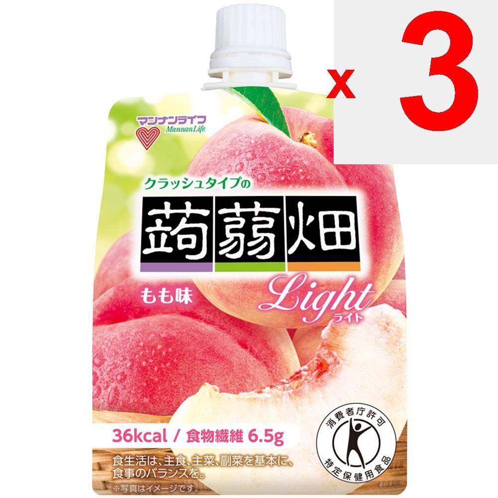 mannan life Konnyaku Field Crush Type Light Peach Flavor 150g Jelly Foods for Specified Health Uses Jelly