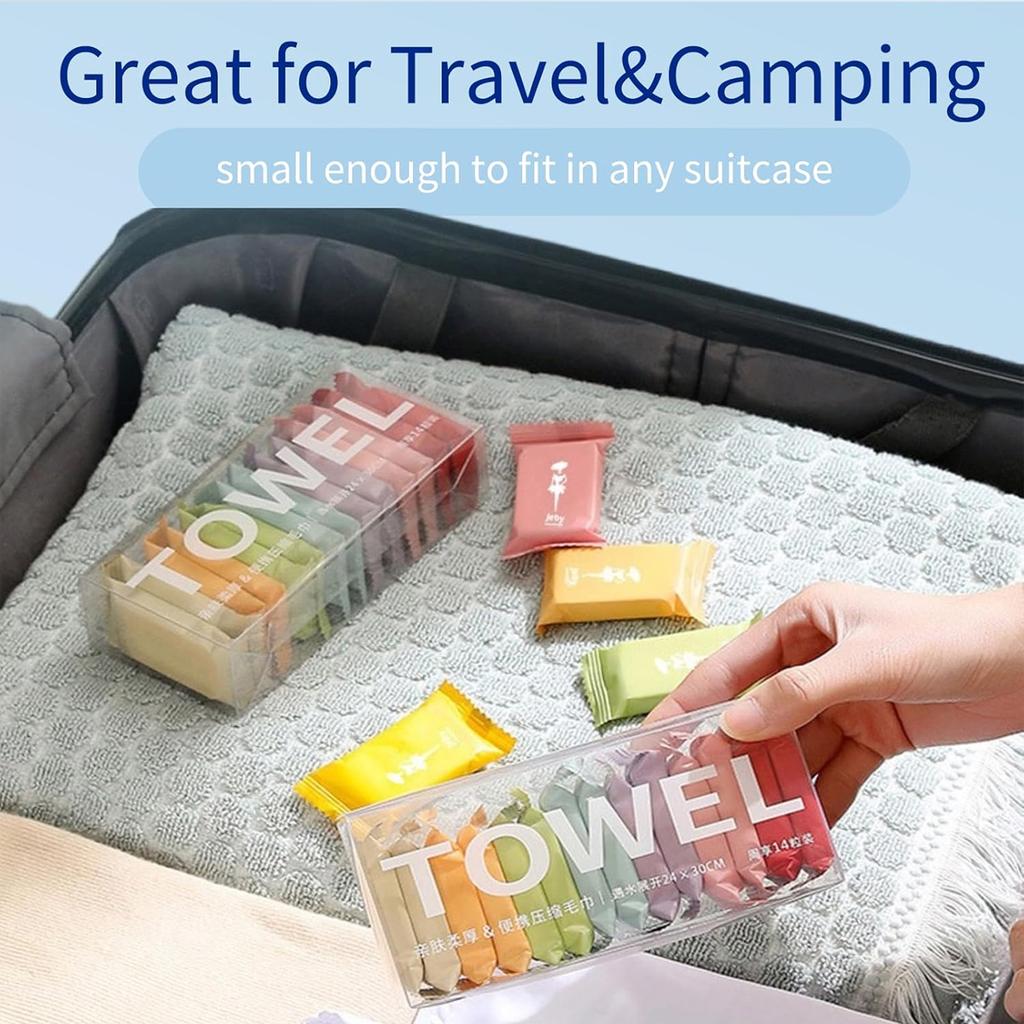Disposable Travel Compression Towel  Super Absorbent Face And Hand Towel Portable Travel Towel Cloth Suitable For Camping Hiking