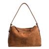 Niche Design Suede Underarm Baguette Bag Women'S Foreign Style Matte Shoulder Messenger Bag