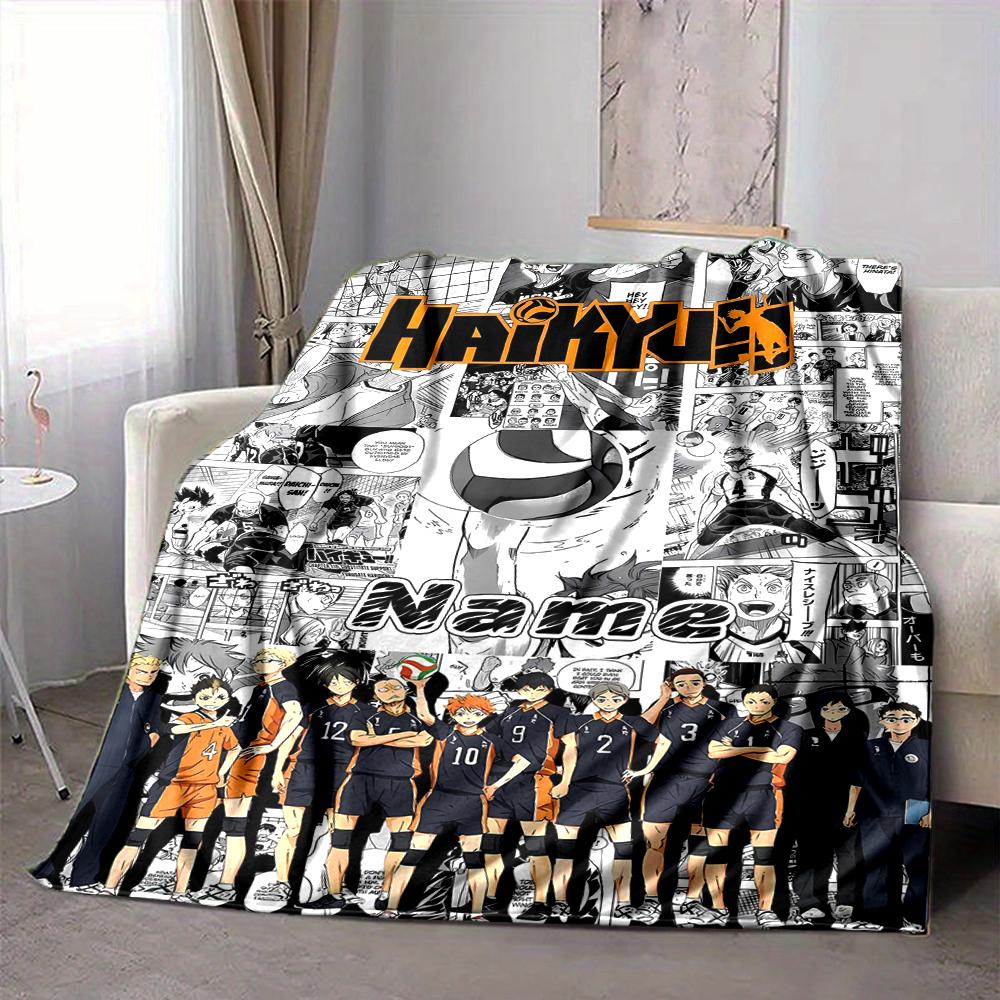Individuelles 1 Stück Haikyuu! Teamgeist Decke, Weiche und Bequeme Decke, Lässig Warm, Camping Reise Decke, Geburtstagsgeschenk Q91272