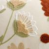 Pastoral Floral Embroidered Cushion Cover Canvas Throw Pillowcase Small Fresh Pillowslip  Bedroom
