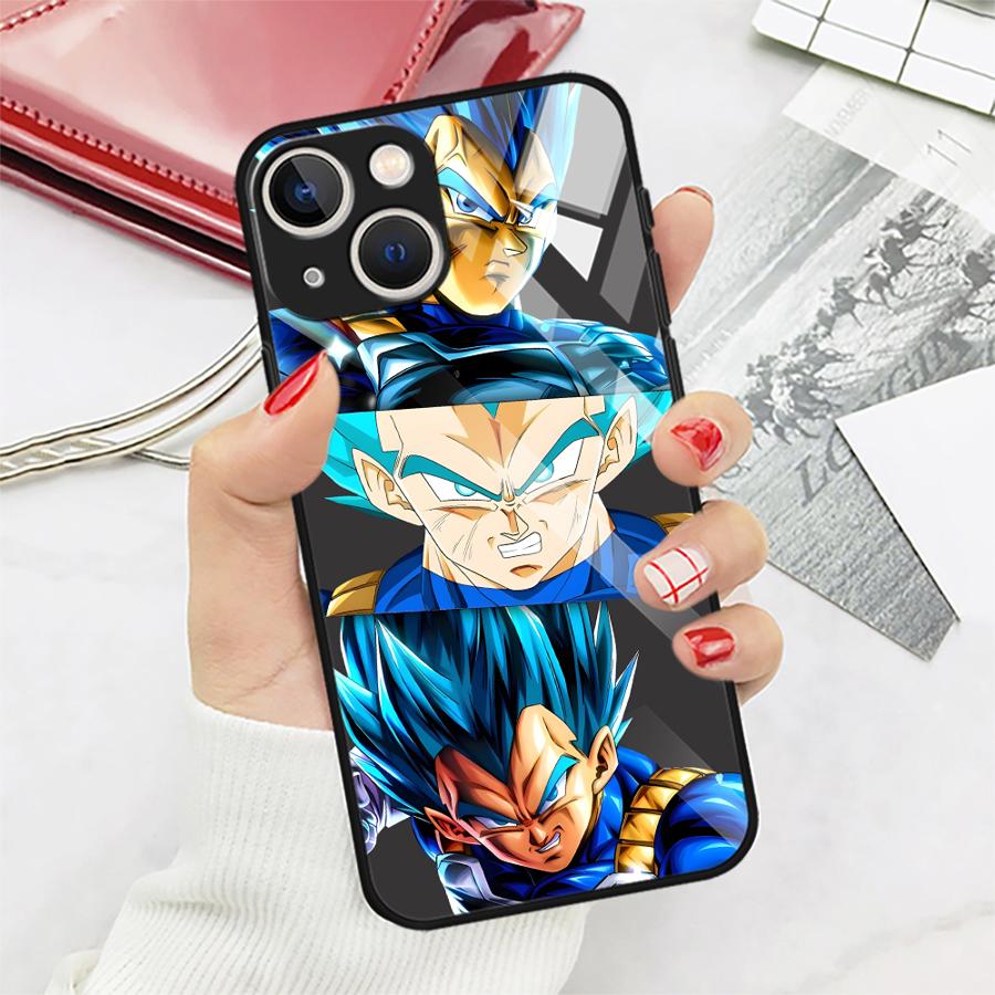 Case for iPhone 17 Pro Max 8 15 Plus 16 11 XR Air 12 14 13 Glass Phone Cover D-ragonS B-allS Goku