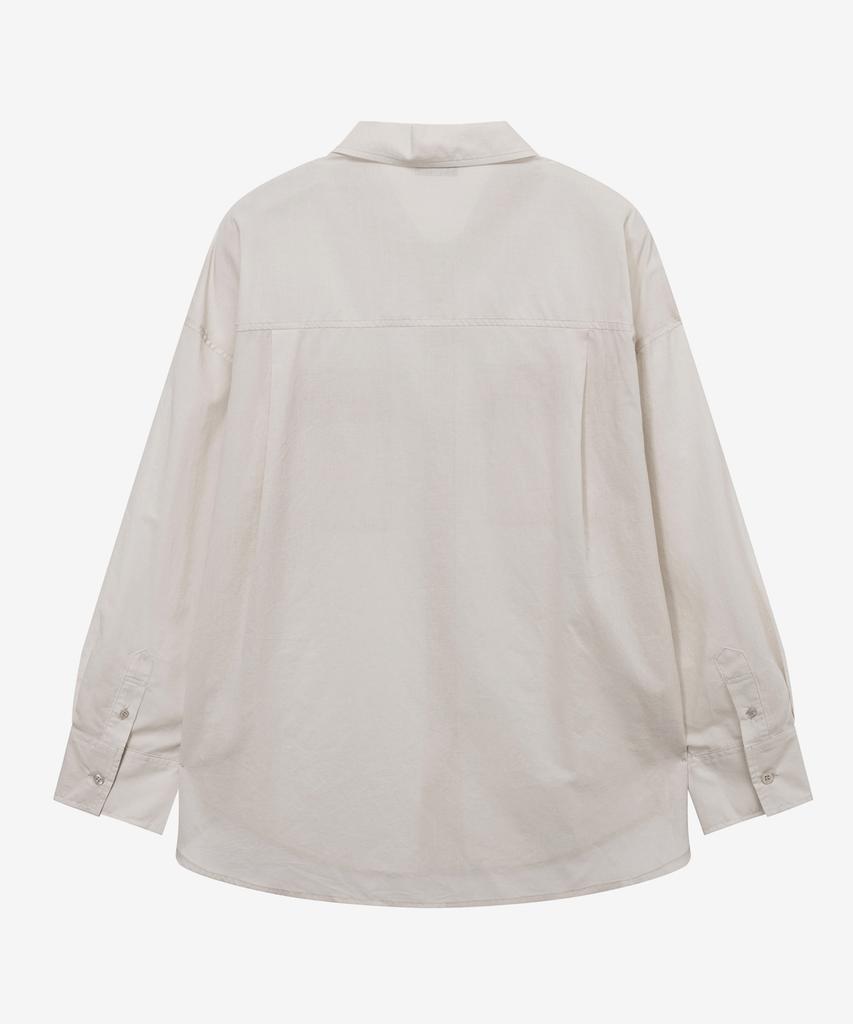 MIND BRIDGE WOMEN [W] Sheer Cotton Oversized Out-Pocket Shirt - 3 Colors