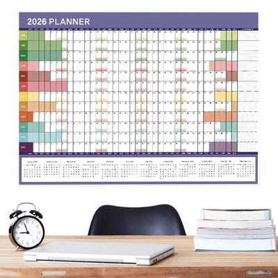 2026 Monthly Wall Calendar 29 X 20 Inch Large Home Decor with Tip Labels Monthly Wall Calendar for Mental Study School Task Home
