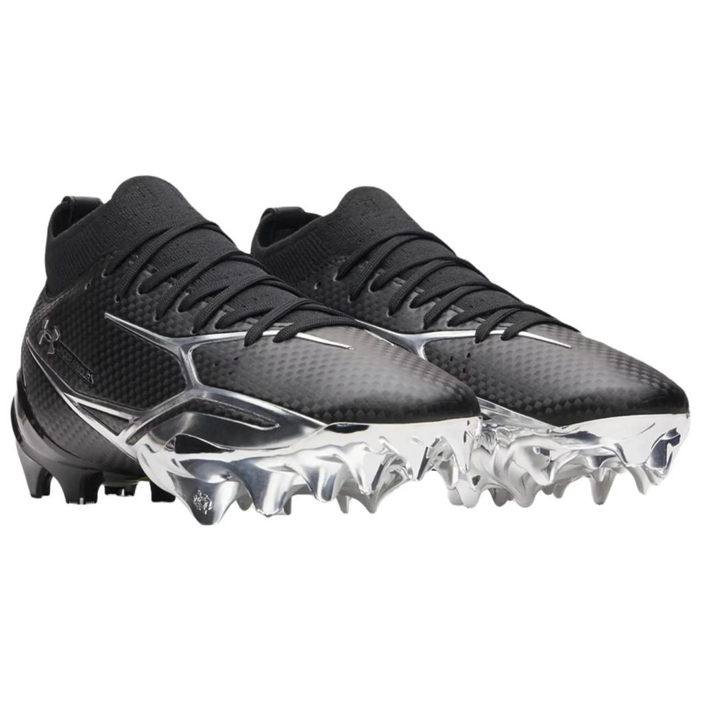 Under Armour Spotlight Pro Support Rebound Soccer Shoes Men's Black Silver (Unisex) Soccer Shoes 6013229 001
