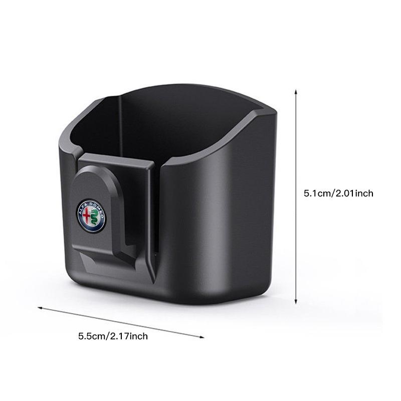 ZHA3 Business Black Car Multi-Purpose Storage Box For Alfa Romeo Giulietta GT 159 147 156 Mito Brera Giulia F1 Stelvio Valve Cap