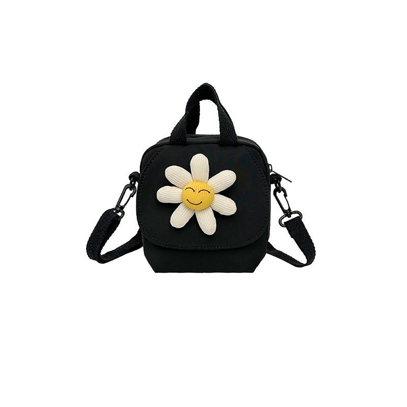 Minimalist Style Small Canvas Bag With Zipper Closure For Daily Use