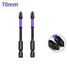 2pcs  Magnetic Batch Head PH2 Non-Slip Screwdriver Impact Drill Bit Screw Driver 25/50/65/70/90/150mm