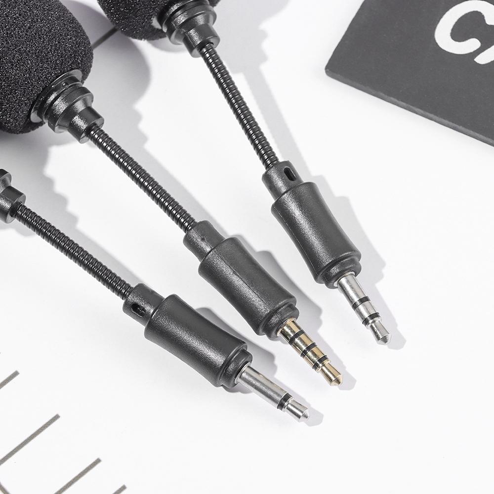 Phone Studio Sound Card Smartphone Recording Stereo Mic Mini Jack Microphone Interview Microphone