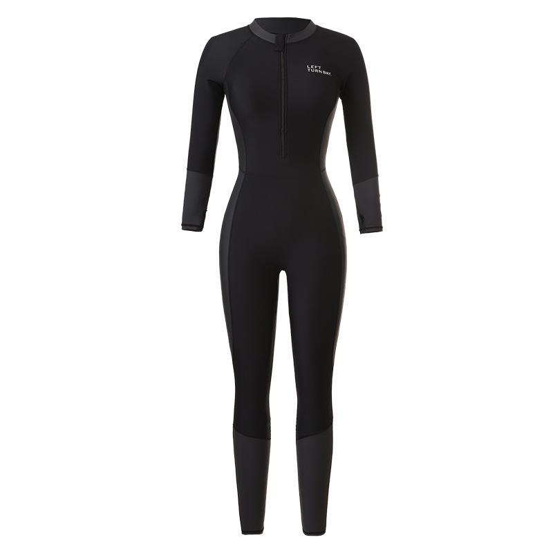 Women s Plus Size Full Body Quick Dry Wetsuit with Sun Protection, Long Sleeve & Pants, Jellyfish Swimsuit L