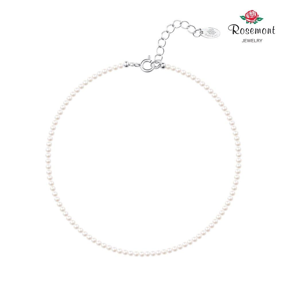 [Rosemont] Silver Pearl Anklet Ra25B46K