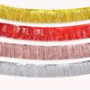 Gold Rose Luxurious Gold Silver And Purple Rain Streamer Banners For Event Decorations