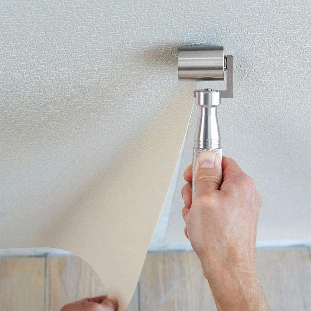 Stainless Steel Flat Pressure Roller 34/40mm Wallpaper Smoothing Hand Tool  Household