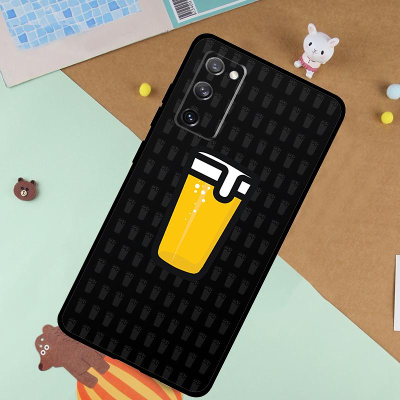Beer Cup Soft Case For Samsung Galaxy S24 Ultra S9 S10 S20 S22 S21 Plus S23 FE S25 Ultra Funda Cover