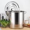 AnYi 304 Food-Grade Thickened Stainless Steel Soup Pot with Lid