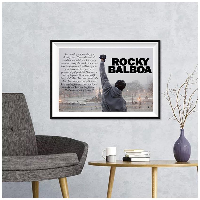 Malerei Nordic Schlafzimmer Dekoration Bild Bodybuilding Druck Poster Motivation Schwarz und Weiß Zitat Wand Kunst Leinwand