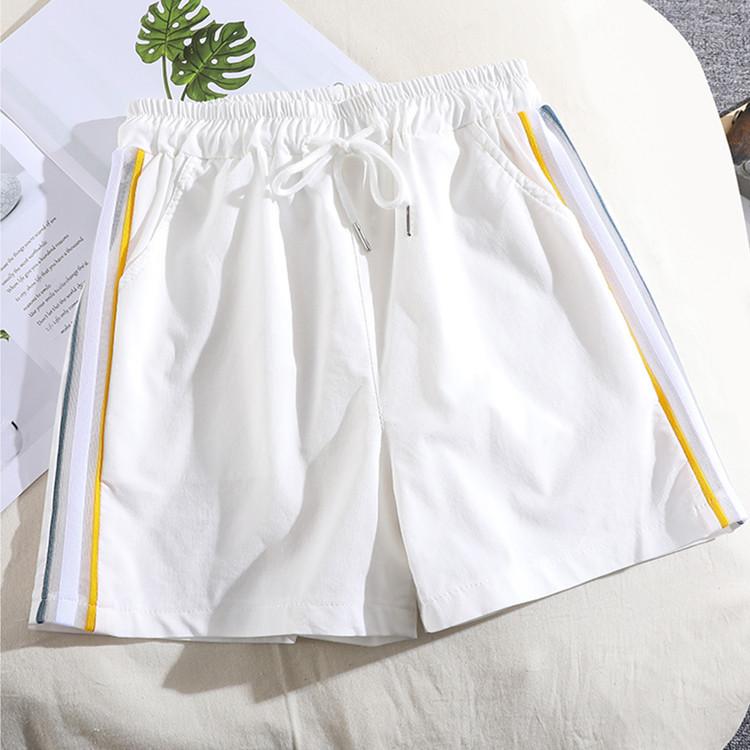 Pantaloni scurți de vară cu uscare rapidă, cu trei sferturi, pantaloni elastici, mărime mare, pantaloni de trening casual