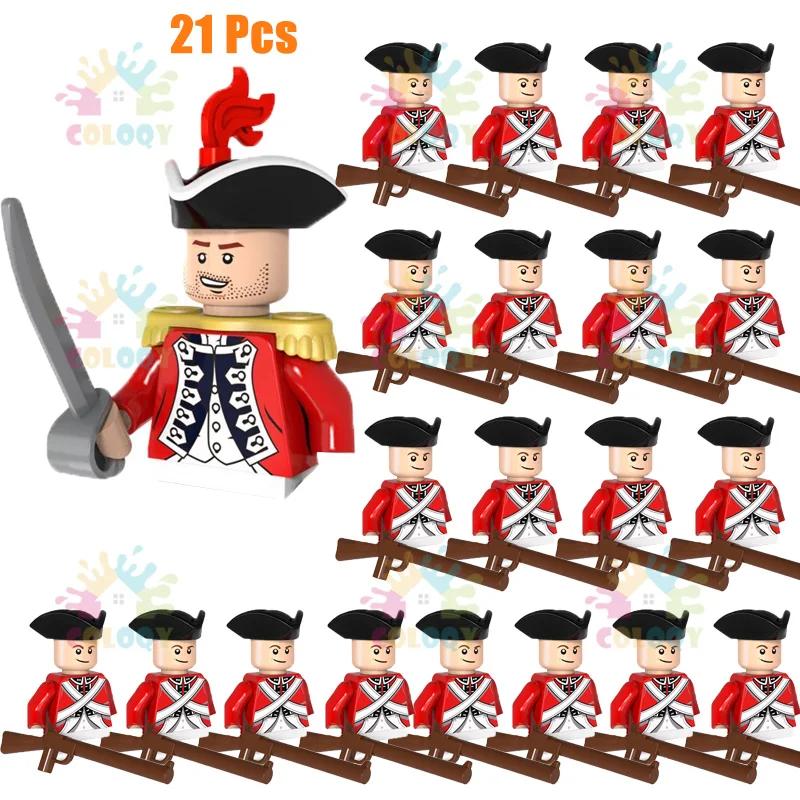 Kids Toys Imperial Navy Building Blocks Red Blue General Soldiers Set Mini Action Figures Toys For Kids Christmas Gifts