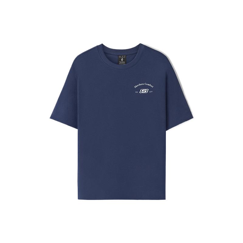 Skechers Skin-Friendly Comfortable Soft T-Shirt Unisex tops L126U041-00DU XS