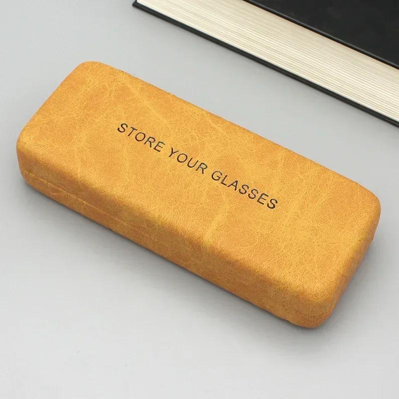 Mode Brillenetuis Knitter PU-Leder Oberfläche Eisenetui Universelle Brillen Aufbewahrungsbox Sonnenbrillen Brillen Brillenetui