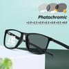 Vintage  Photochromic Reading Glasses Anti Blue Light Multifocal Presbyopia Eyeglasses Color Changing Far Near Sight Eyewear