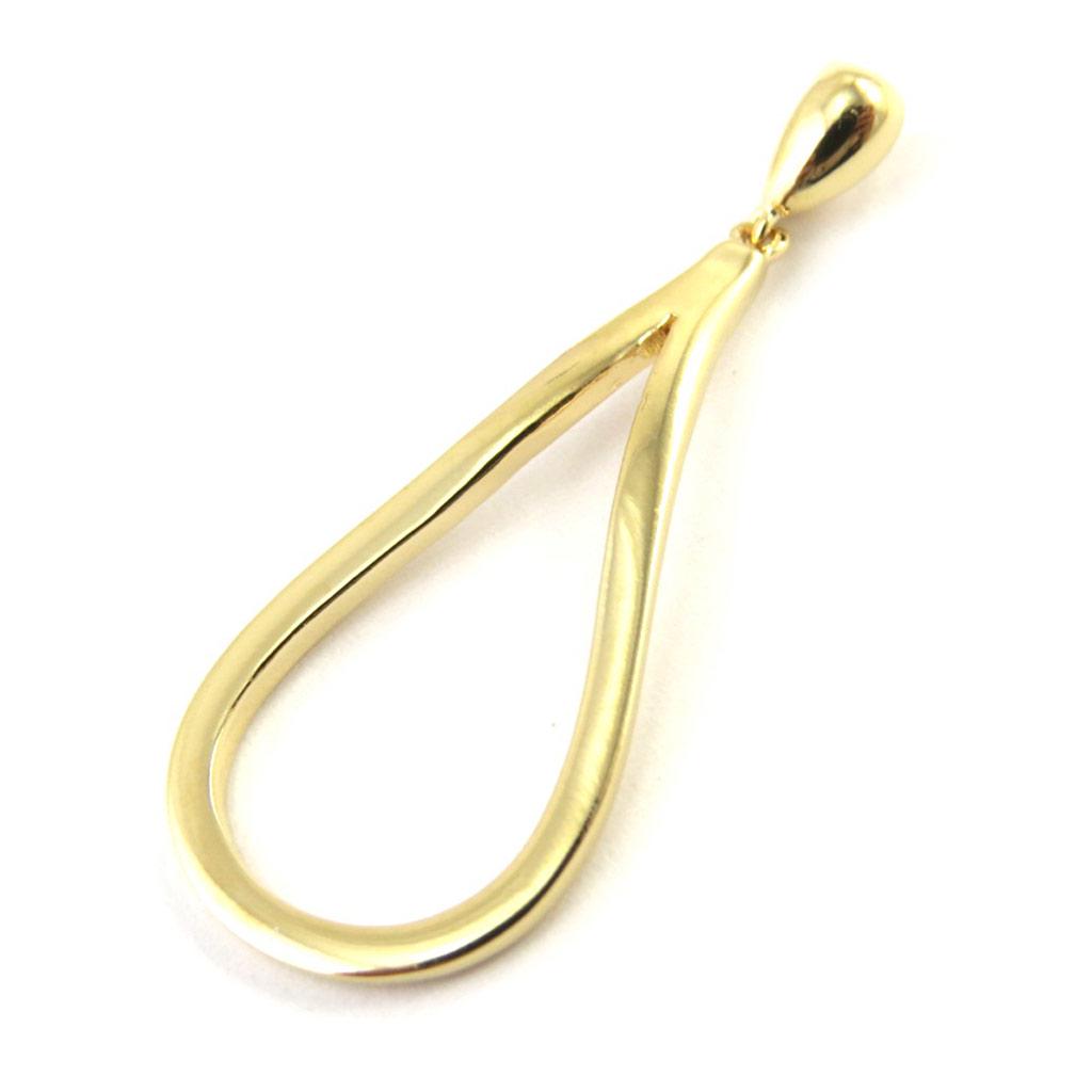 Les Trésors De Lily [M6240] - Gold Plated 'Choreography' Pendant - 47x15 Mm