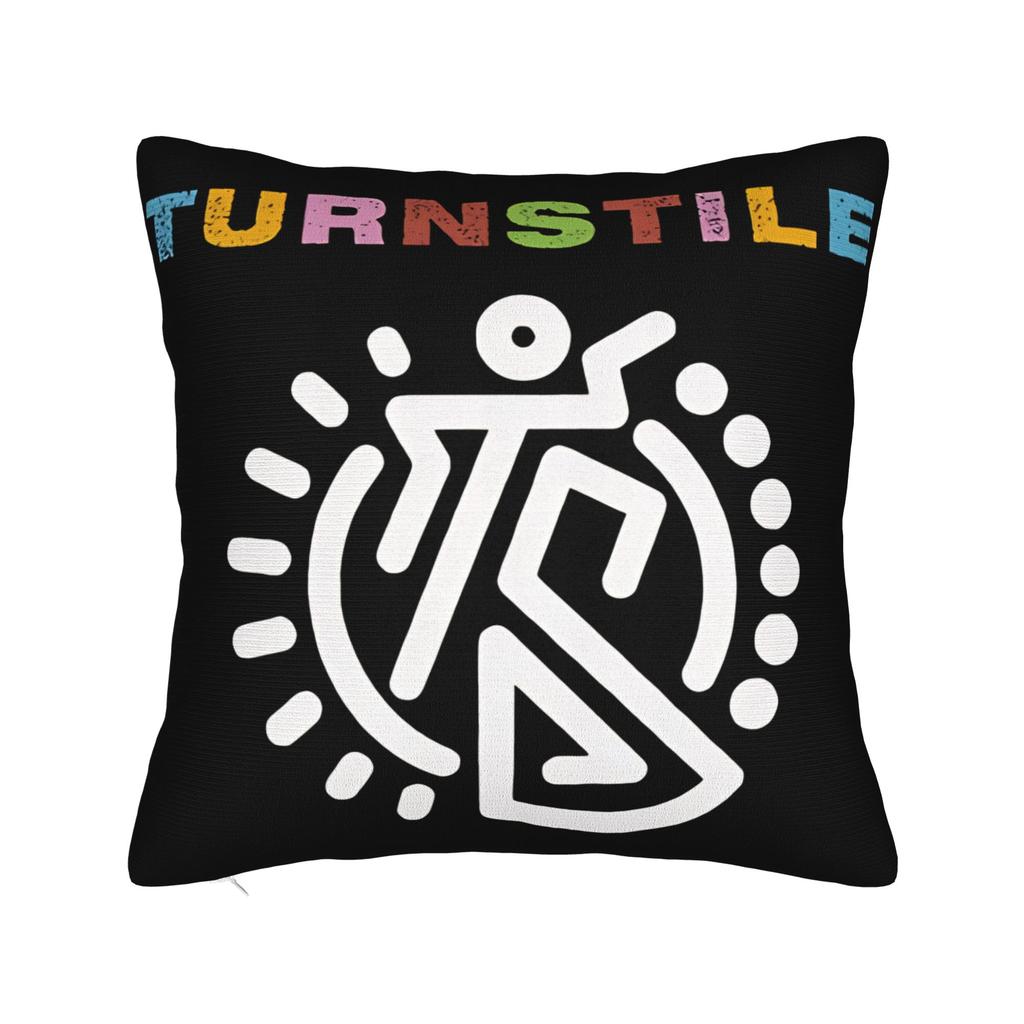 Decorative Pillow Covers Turnstile Rock Band Tour Merchandise Living Room  Throw Pillow Case Cover Square Multiple Sizes