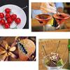 4ks Nerezové koktejlové tyčinky Ovocné tyčinky Opakovaně použitelné nápoje Martini