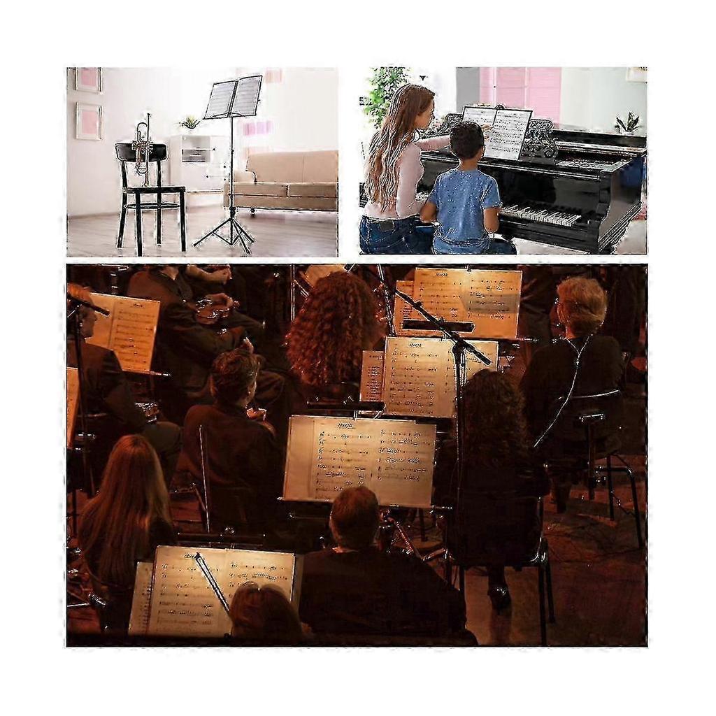 Sheet Music Folder, 60 Pages, Sheet Music Binder/holder,fits Letter Size A4, Writable Detachable Choir Folder (black)