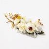 Multicolor Flower Hair Combs Cloth Thai Toothed Insert Comb Fashion Bridal Hairpin  Wedding