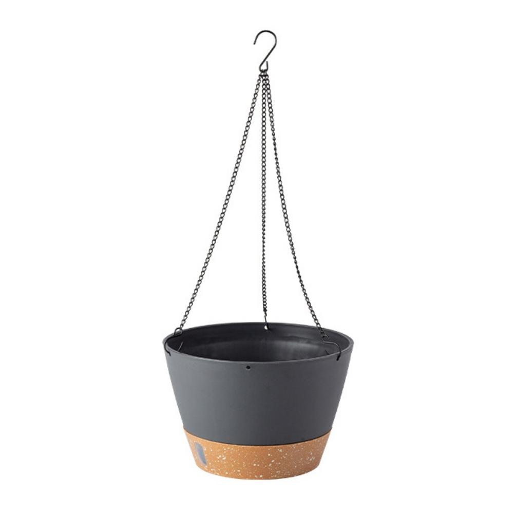 Hanging Flowerpot Self Absorbing Water Thicken Plastic Hanging Basket Outdoor Plant Planter Planting Pot Automatic Drainage Pot