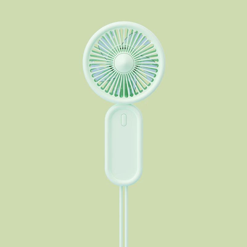 Portable USB Rechargeable Mini Handheld & Desk Fan with Lanyard