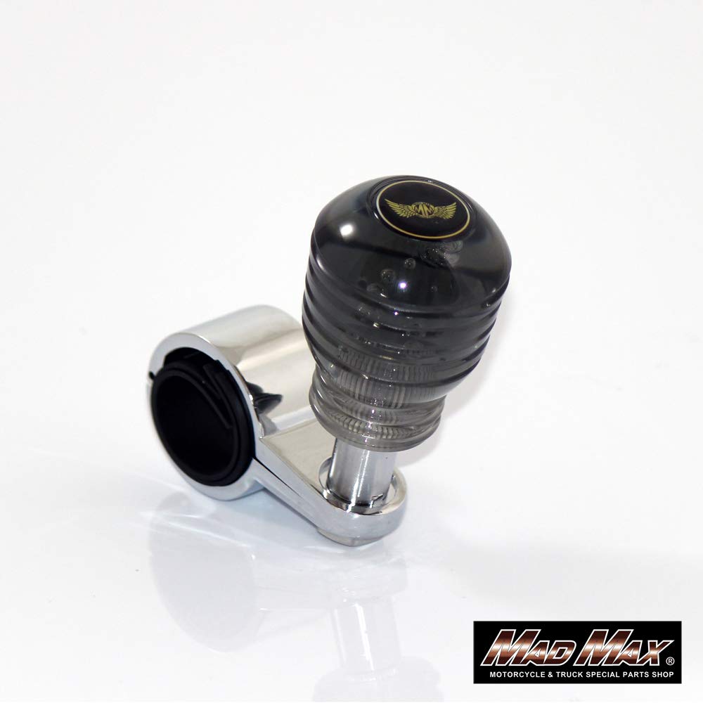 DENMA Handle Bearing Fits Handlebar Sizes 27mm Includes Rubber Gasket Spinner, Type, Smoke, [Mad Max], Approx. - 33mm,