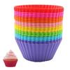 10 Pezzi Stampi per Muffin in Silicone Antiaderenti Stampo per Torta Qualità Alimentare Riutilizzabili Pirottini per Cupcake per Cuocere Pancake Caramelle Muffin