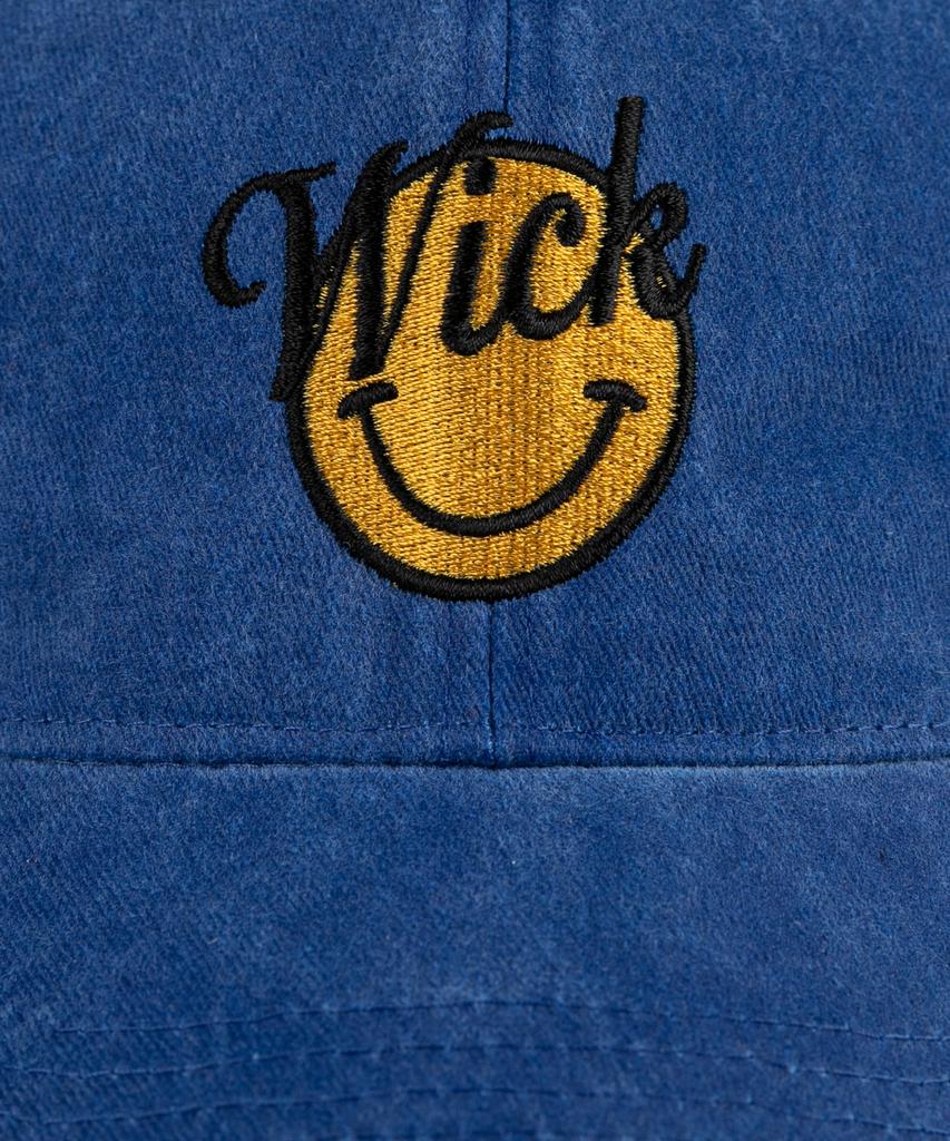 Wig Smile Stonewashed Ball Cap - Blue