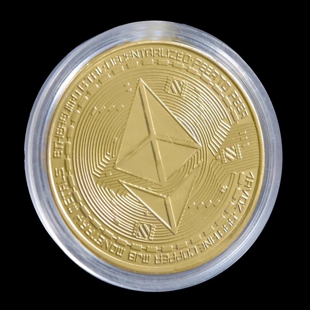 Ether Ether Virtual Currency Foreign Trade Ethereum Currency Bitcoin Antique Creative Collection Commemorative Coins