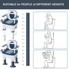 Bedside Commode, Adult Portable Toilet, Toilet Chair Seat with Handles, Height Adjustable Mobile Portable Toilet, Adult Potty Chair Load 882lb for