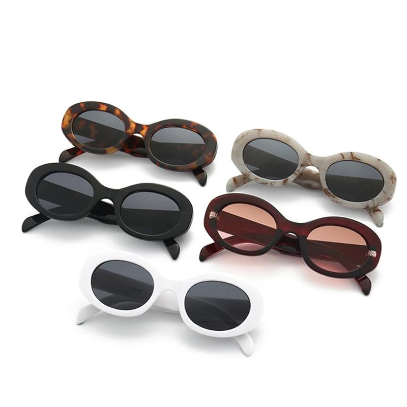 Vintage Small Oval Sunglasses Women Luxury Brand Designer Black Female Sun Glasses Shades Classic Gafas De Sol Mujer Oculos