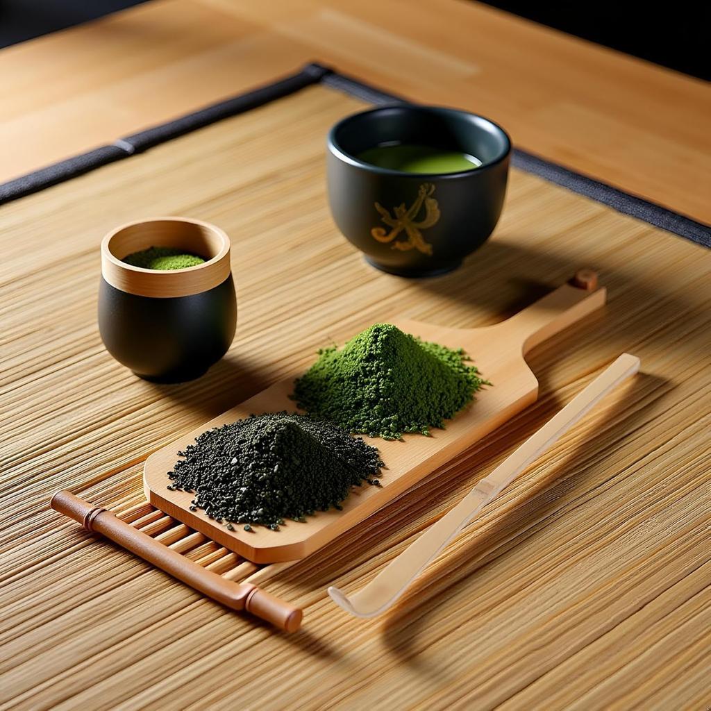 4PCS Bamboo Matcha Scoop, Chinese Tea Ceremony Utensil for Green Tea, Tea Whisk Scooping for Coffee, Spices, Tea Scoops/Matcha Spoon/Bamboo Scoop/Tea