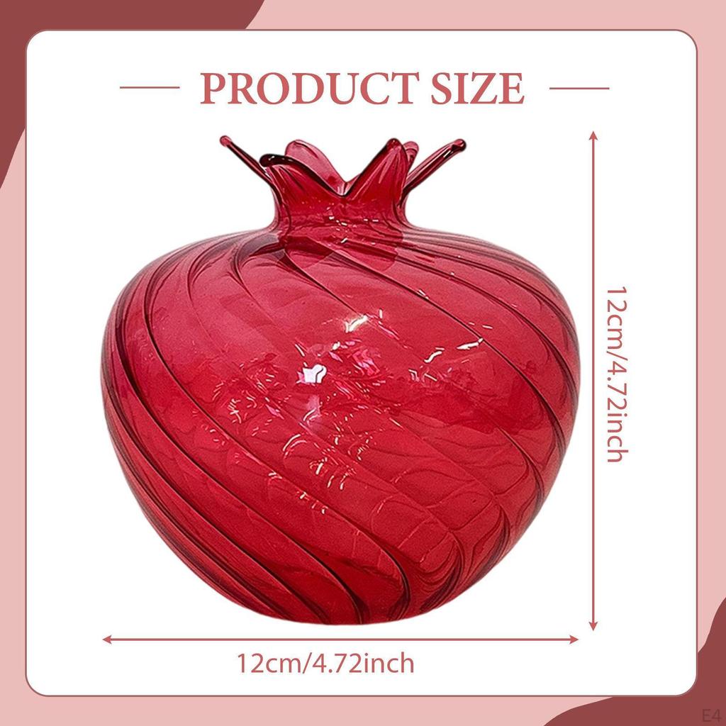 Decorative Glass Flower Vase for Plants, Ideal Parties