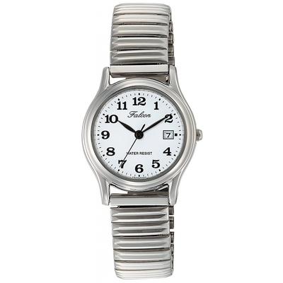 [Citizen Q&Q] Hodinky Analogové Vodotěsné Datum Kovový Náramek D015-204 Dámské Bílé