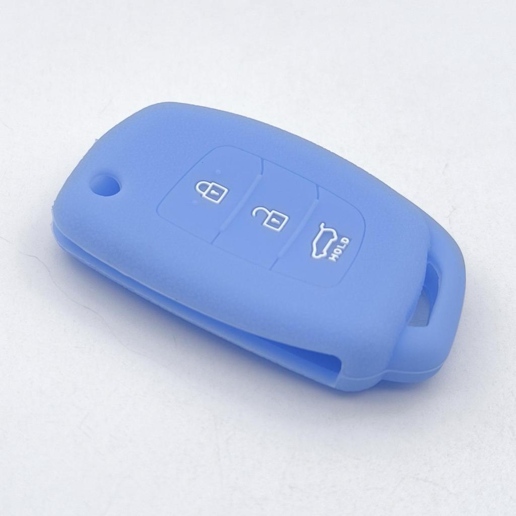 Modern Santa Fe ix35 Foldable Remote Key Silicone Protective Case