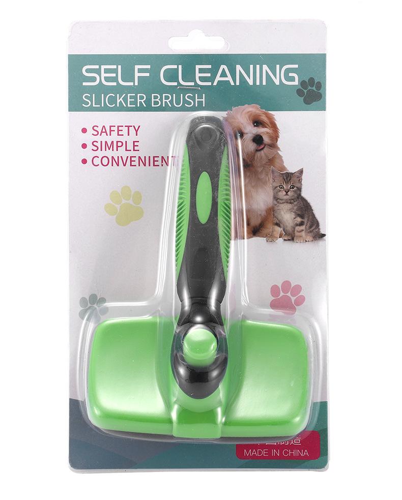 Stainless Steel Needle Pet Self-Cleaning Hair Removal Comb
